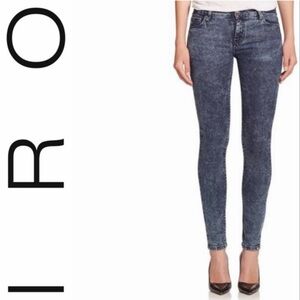 IRO Dark Acid Wash Skinny Jeans for Women, 27